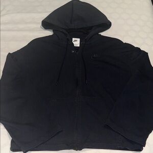Nike Women's Black Zip-Up Hoodie